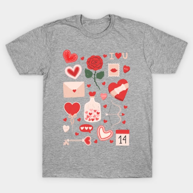 Happy Valentine Sweetheart T-Shirt by JunkyDotCom